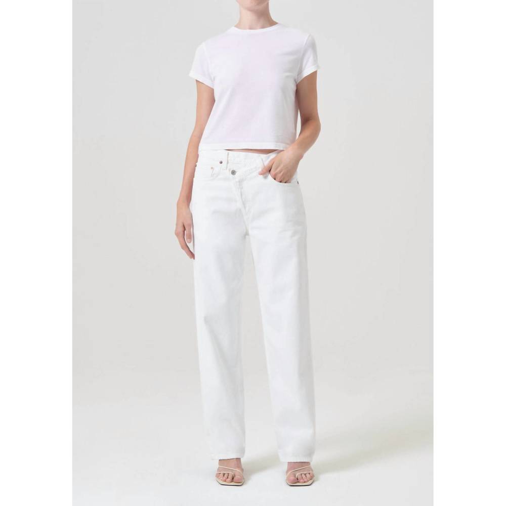 Agolde Women's Straight Leg Jeans - White